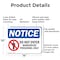 Signmission Do Not Enter Warehouse Personnel Only OSHA Notice Sign, Aluminum, 14in W x 10in L, 2PK OS-2PACK-NS-A-1014-L-11240 - alternate 6